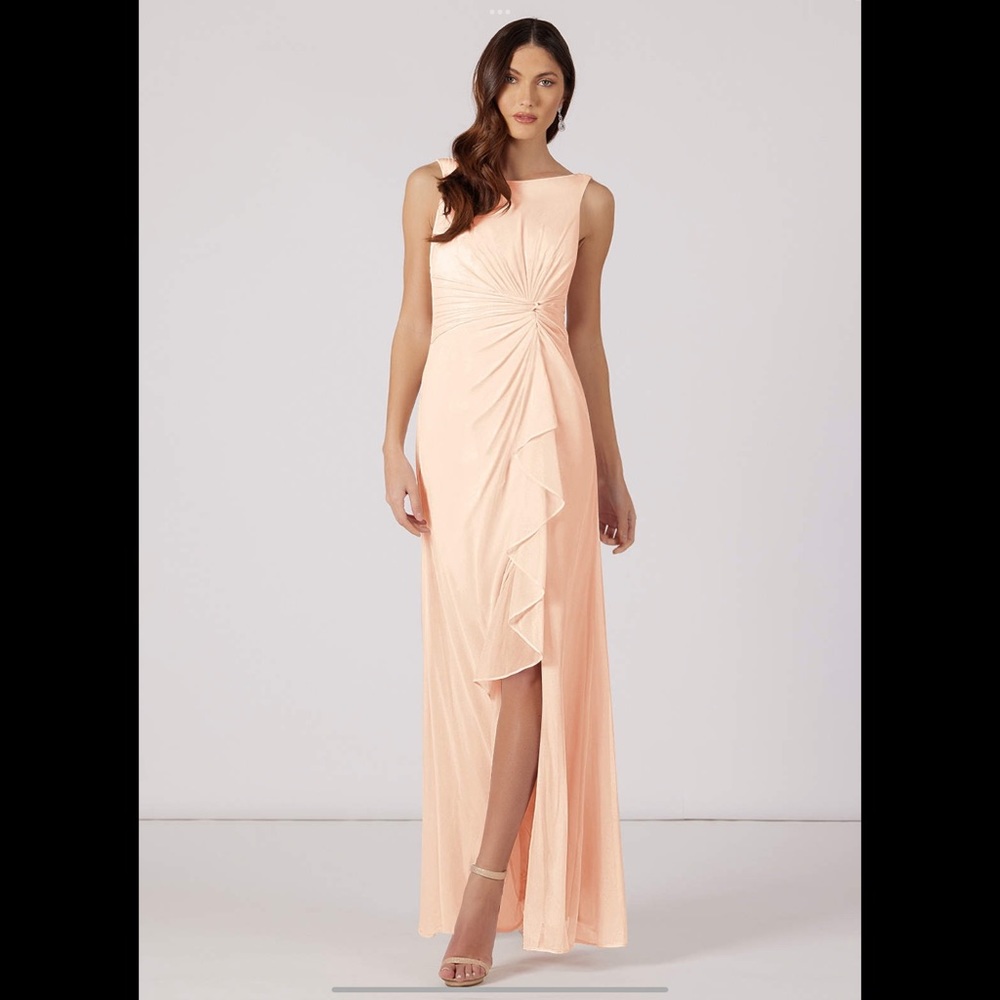 Azazie Chiara Bridesmaid Dress in Pearl Pink